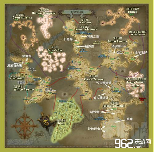 最终幻想14拥有丰富的怪物种类和材料道具,分布在各大陆各区域中,对于